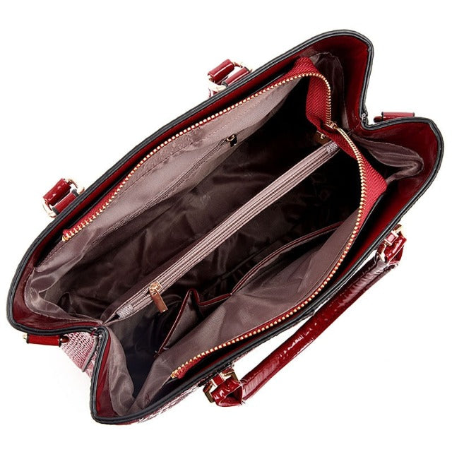 Bolso Tote de Cuero Marrón