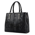 Bolso Tote de Cuero Negro
