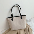 Bolso de lona blanco