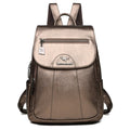 Bolso tipo maletín de cuero para mujer en color cobre