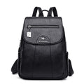 Bolso tipo maletín de cuero para mujer en negro