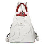 Bolso Bandolera de Cuero para Mujer Blanco