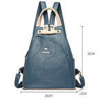 Bolso de Cuero Bandolera Mujer Negro