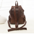 Mochila Vintage de Cuero Marrón