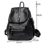Bolso de bolsillo de cuero para mujer gris