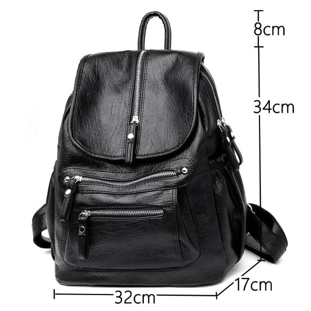 Bolso de bolsillo de cuero para mujer gris