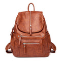 Bolso de cuero para mujer marrón