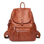 Bolso de cuero para mujer marrón