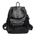 Bolso de cuero para mujer negro